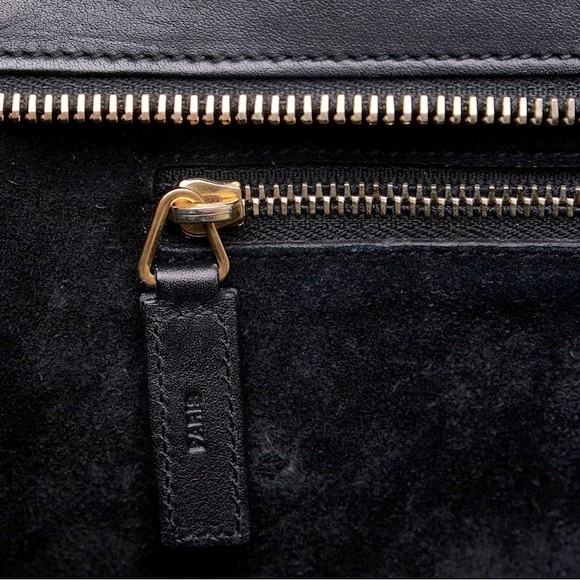 Saint Laurent Calfskin Small Cabas Rive Gauche Multicolor Blue White Pink Tote - Picture 11 of 13